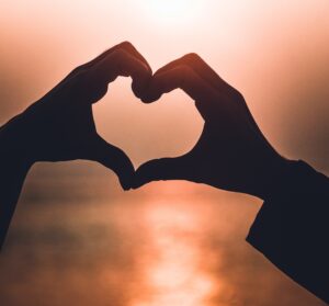 Image of hands creating a heart