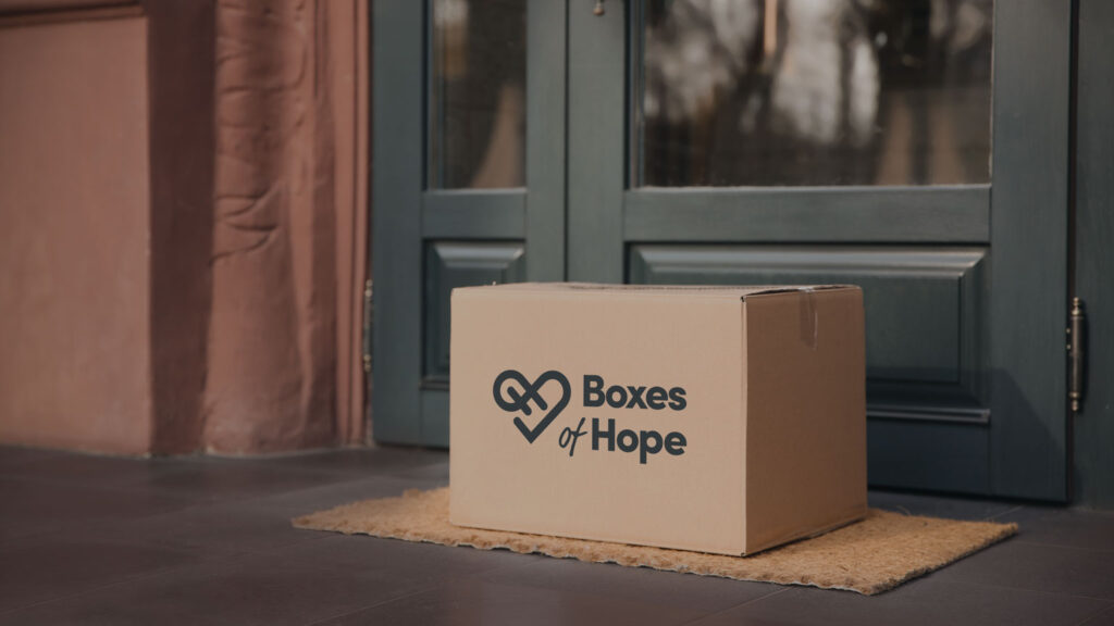 Image of box on doorstep