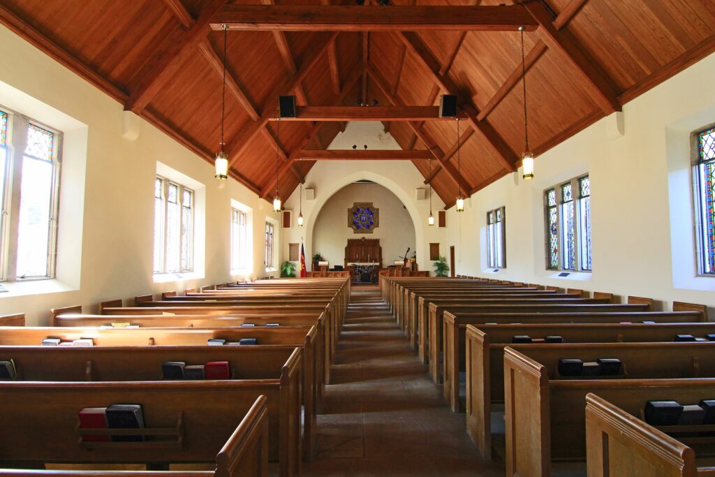 Image of empty church