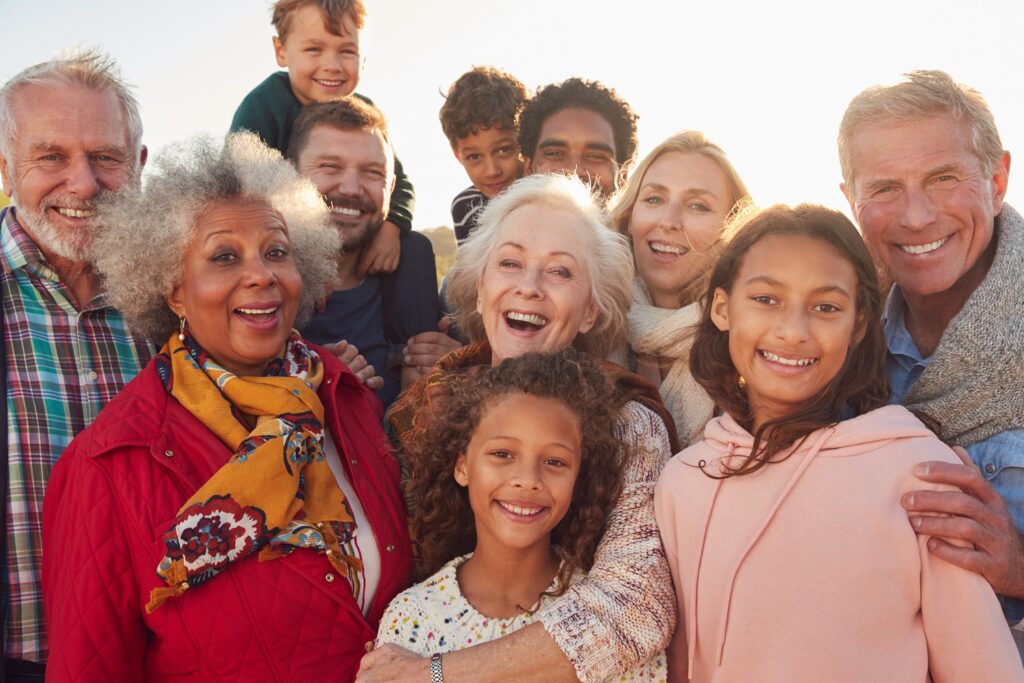 Image of a multi-cultural multi-generational group