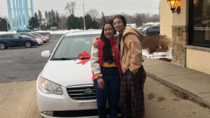 Picture of Hokule’a Taniguchi, left, and Haley Bridges