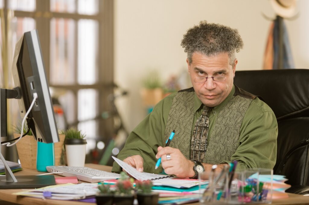 Picture of skeptical man in disbelief