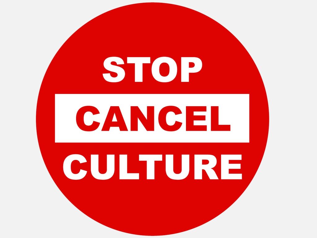 Stop cancel culture icon