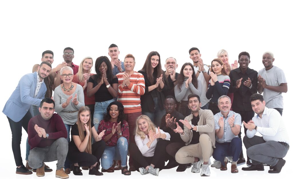 Image of an intergenerational group of adults.