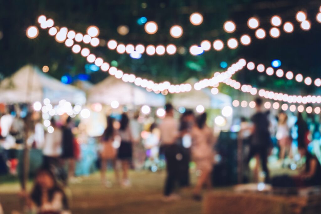 Photo of a large outdoor celebration